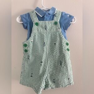 LITTLE ME Two Piece Golf Overalls and Polo